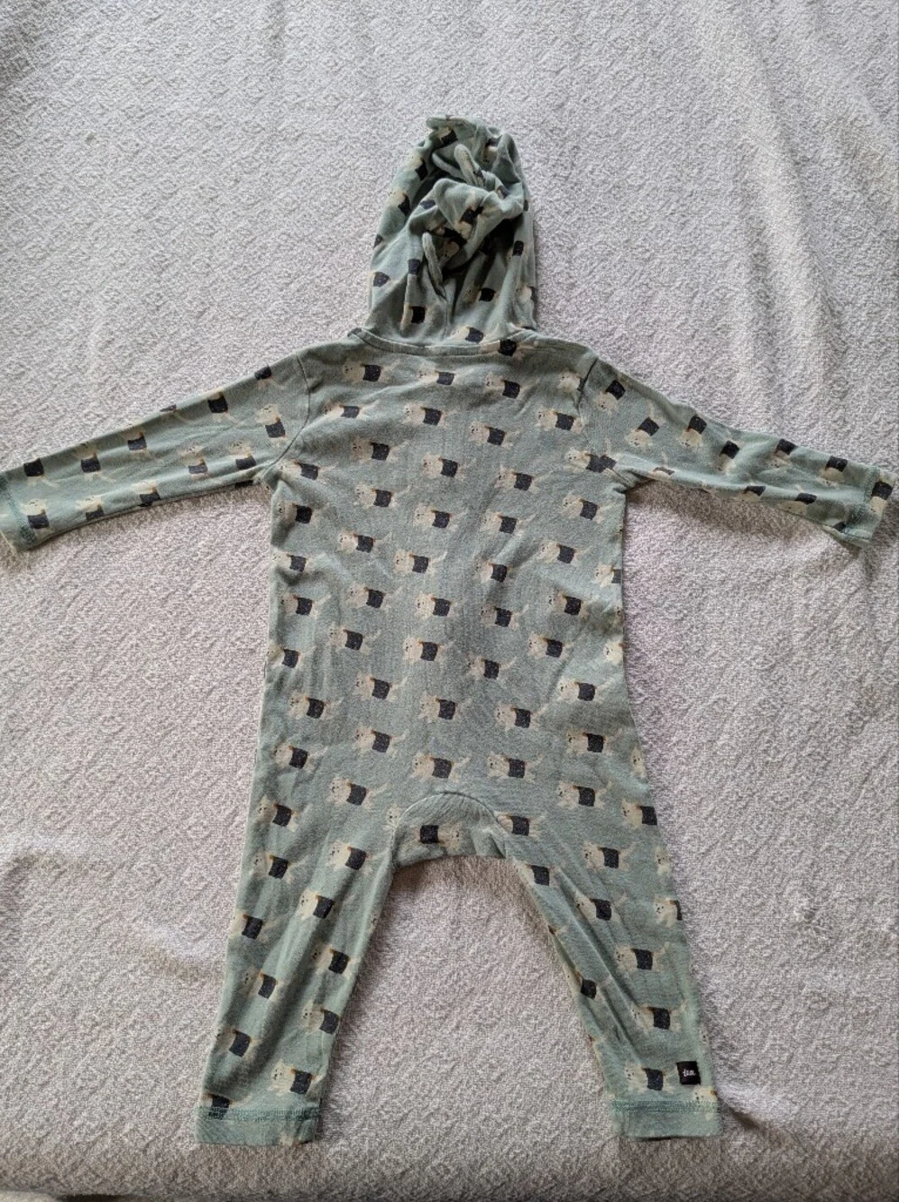 Tea Collection 12-18 Month Dino Spiked Hooded Romper Sushi Cat Zip Up